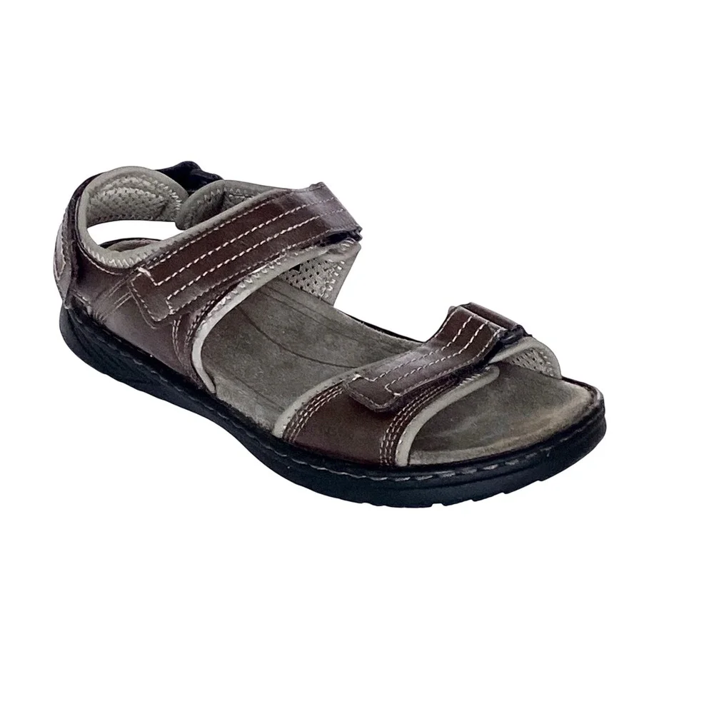 Eddie Bauer Mens Cabos V2 Brown Adjustable Strap Sport‎ Sandals 310867 Size 9